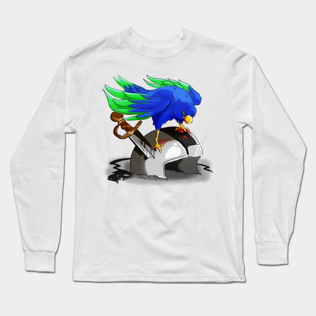 Hawk Victorious Long Sleeve T-Shirt by Make_them_rawr